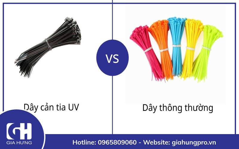 Phân biệt dây rút nhựa ngoài trời và dây rút nhựa thông thường